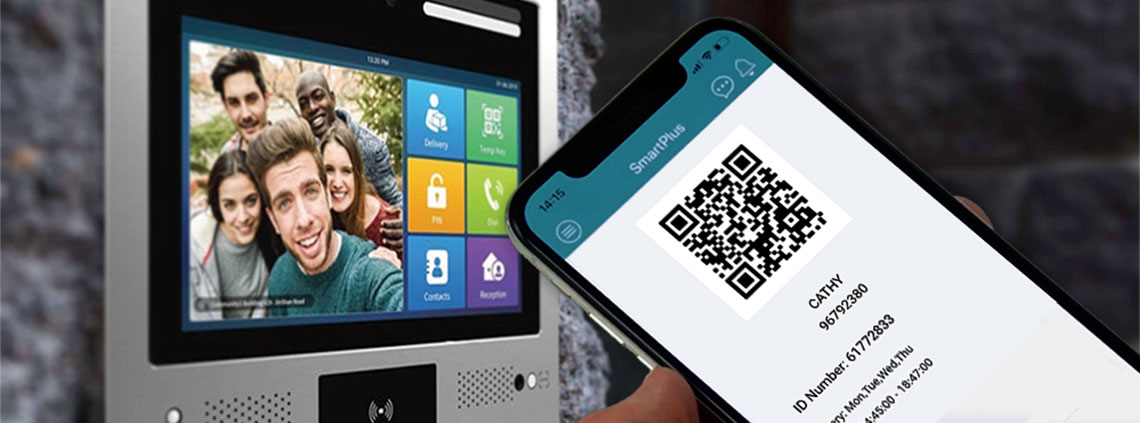 QR Code Access Control feature - Available in CIE intercom Akuvox range 